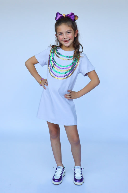 Beads Lavender Dress