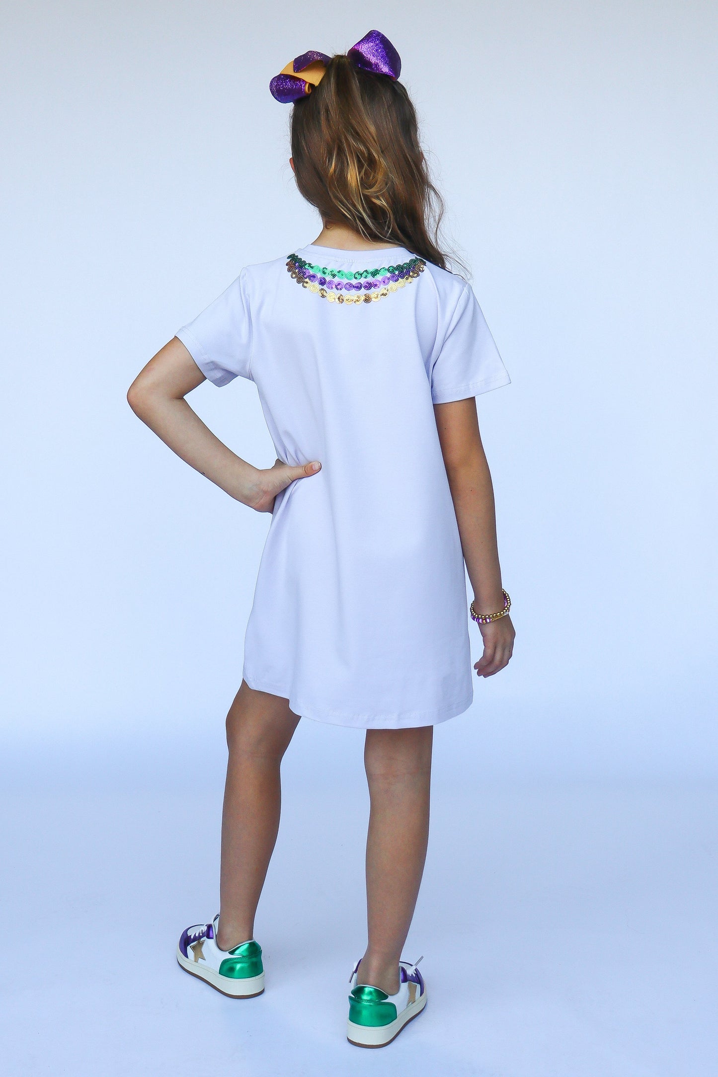 Beads Lavender Dress