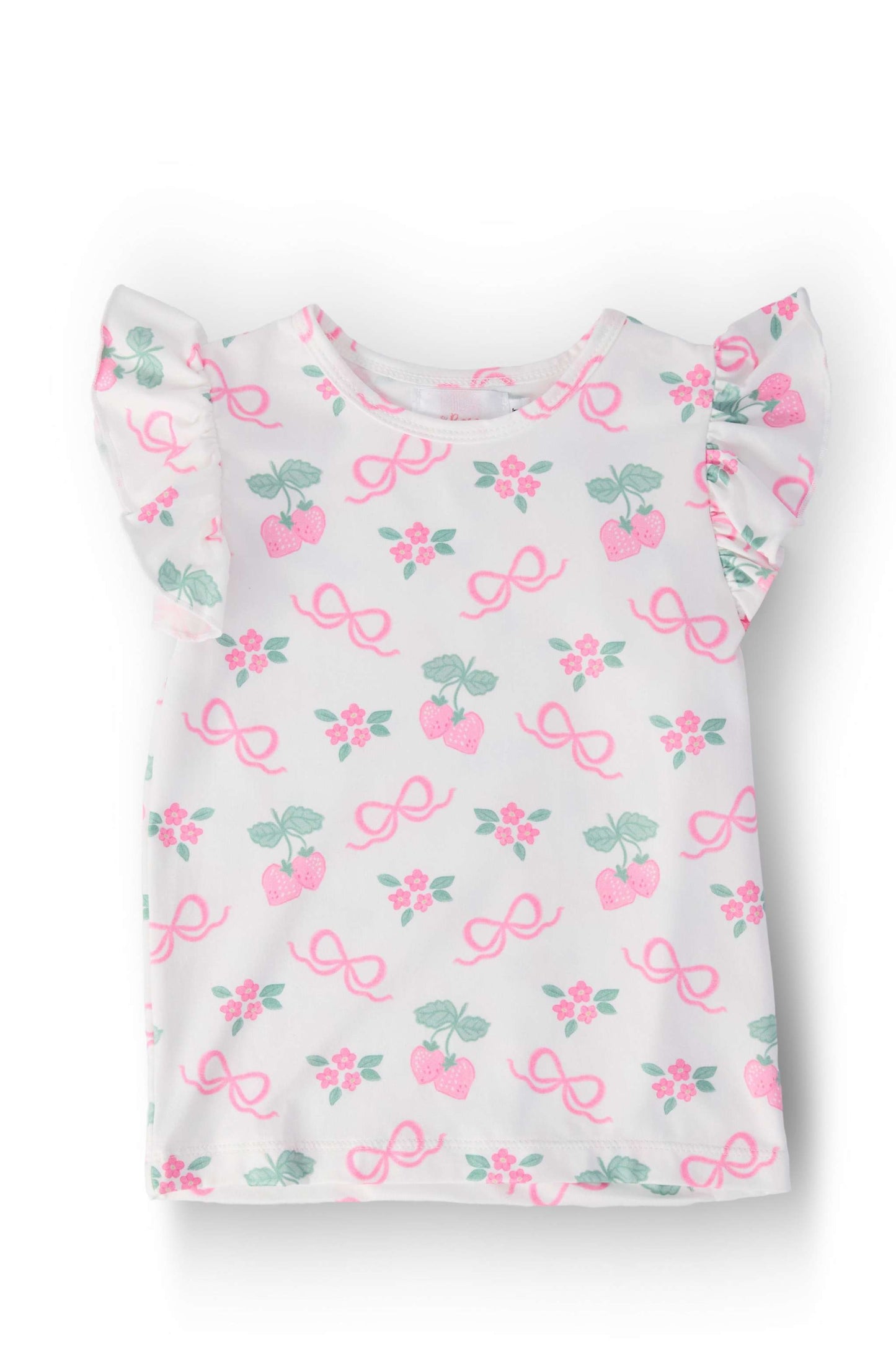 Berries & Bows S/S Ruffle Tee