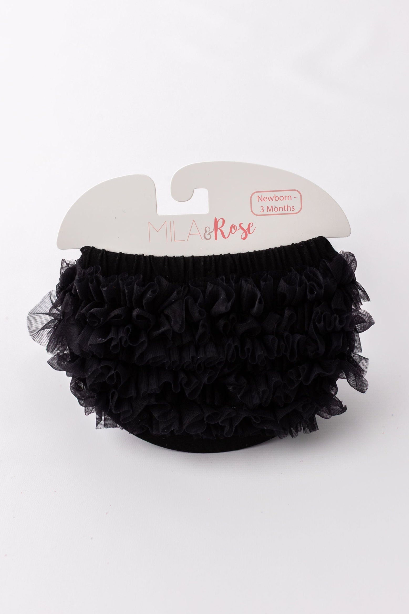 Black Ruffle Bum Bloomer Ruffle Bloomer - front view