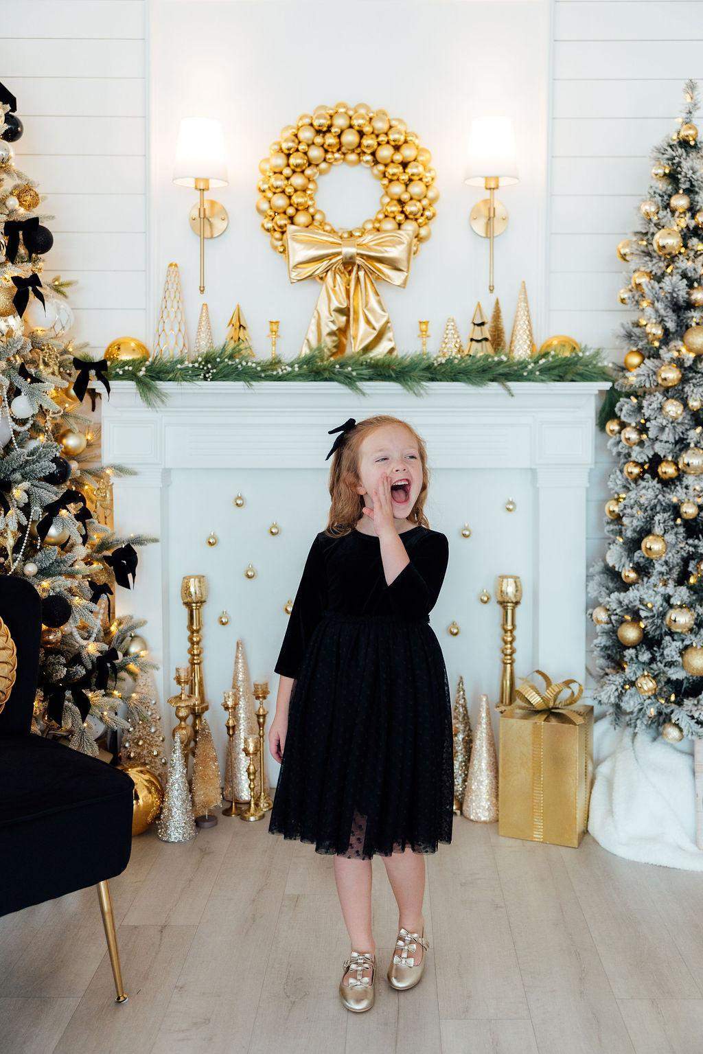 Black Velvet Tutu Dress