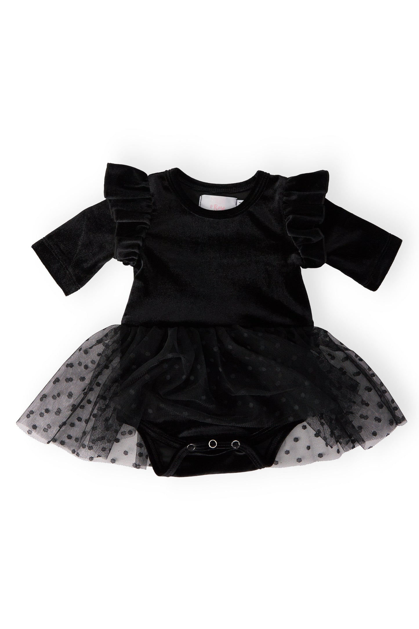 Black Velvet Tutu Bodysuit
