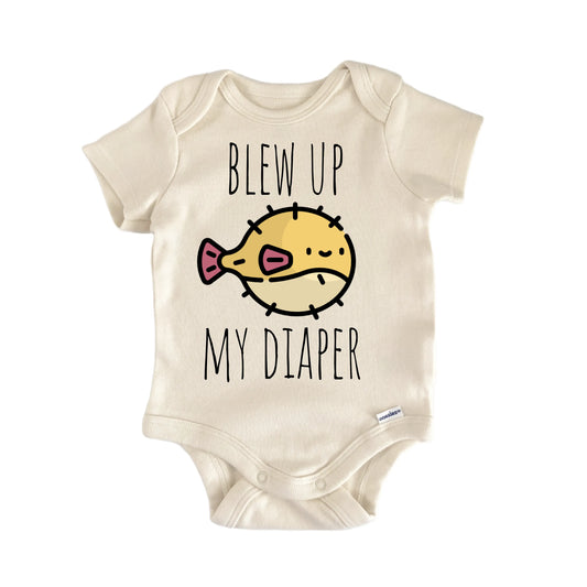 Blowfish Puffer Fish Puff Newborn Baby Onesie®