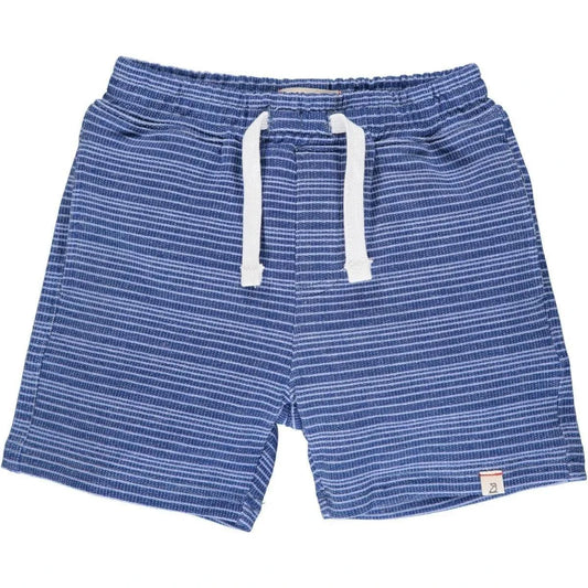 Blue Stripe Sweat Shorts