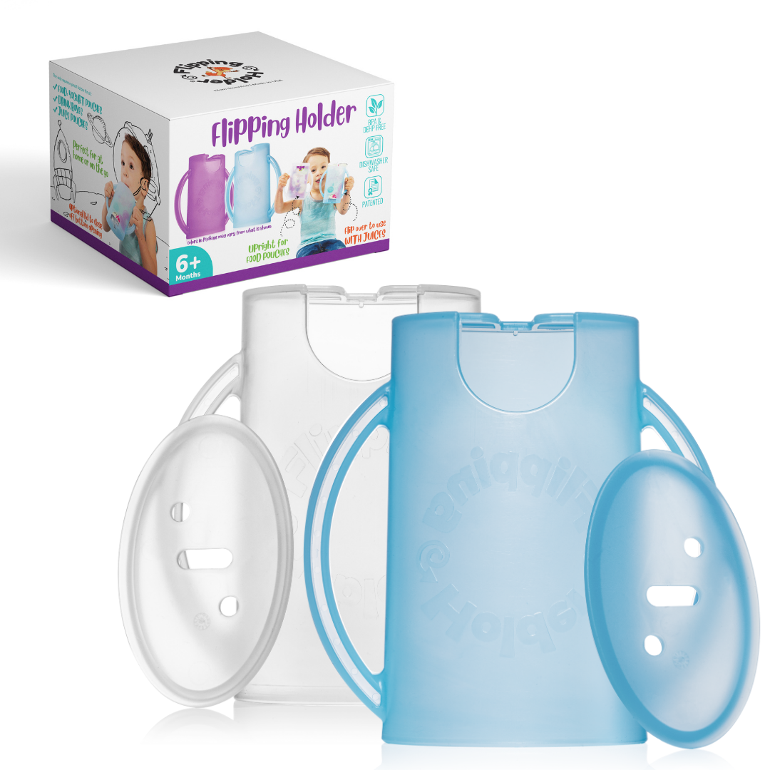 Blue and white Flipping Holder two pack