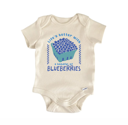 Blueberries Fruit Retro Newborn Baby Onesie®