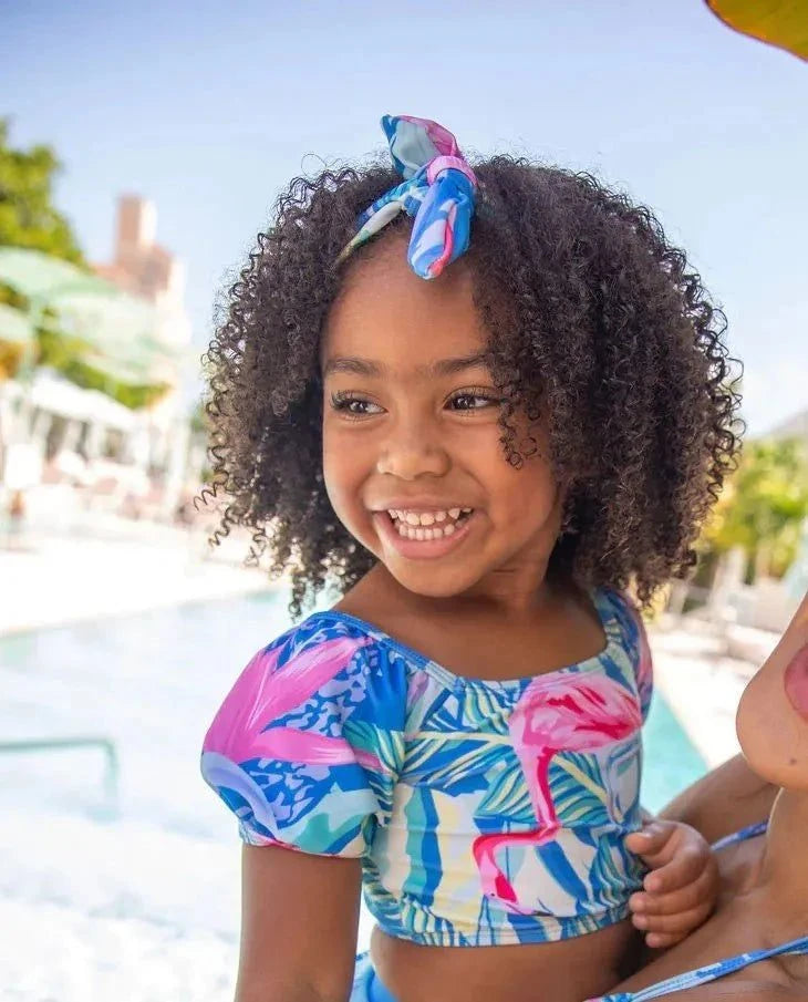 Blueberry Bay - Blue Flamingo Headwrap