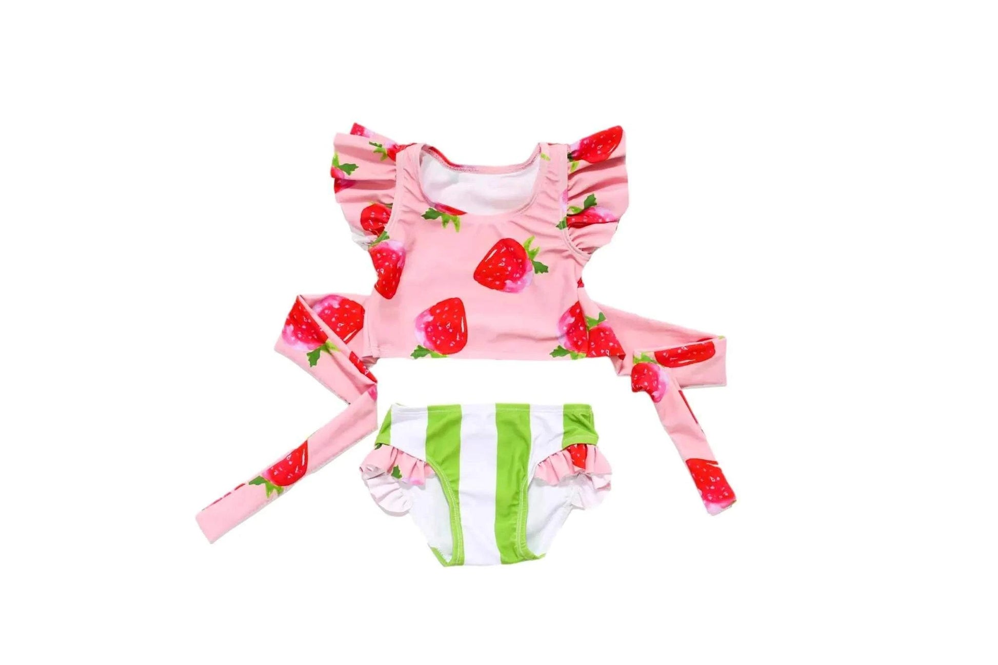 Blueberry Bay - Sweet Charlie Two Piece Strawberry Swimsuit