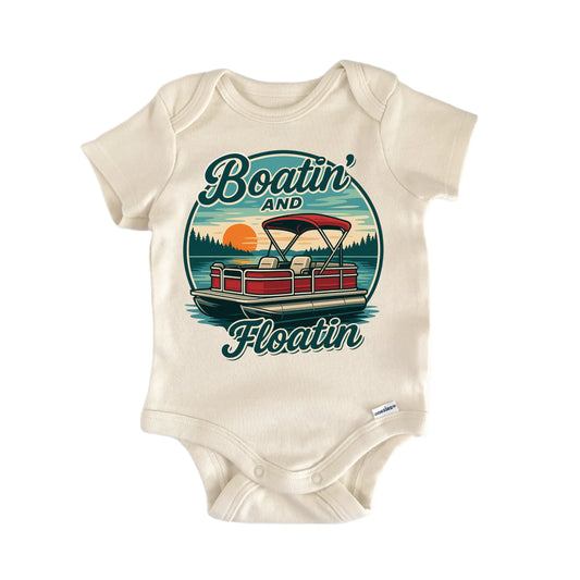 Boat Lake Pontoon Newborn Baby Onesie®