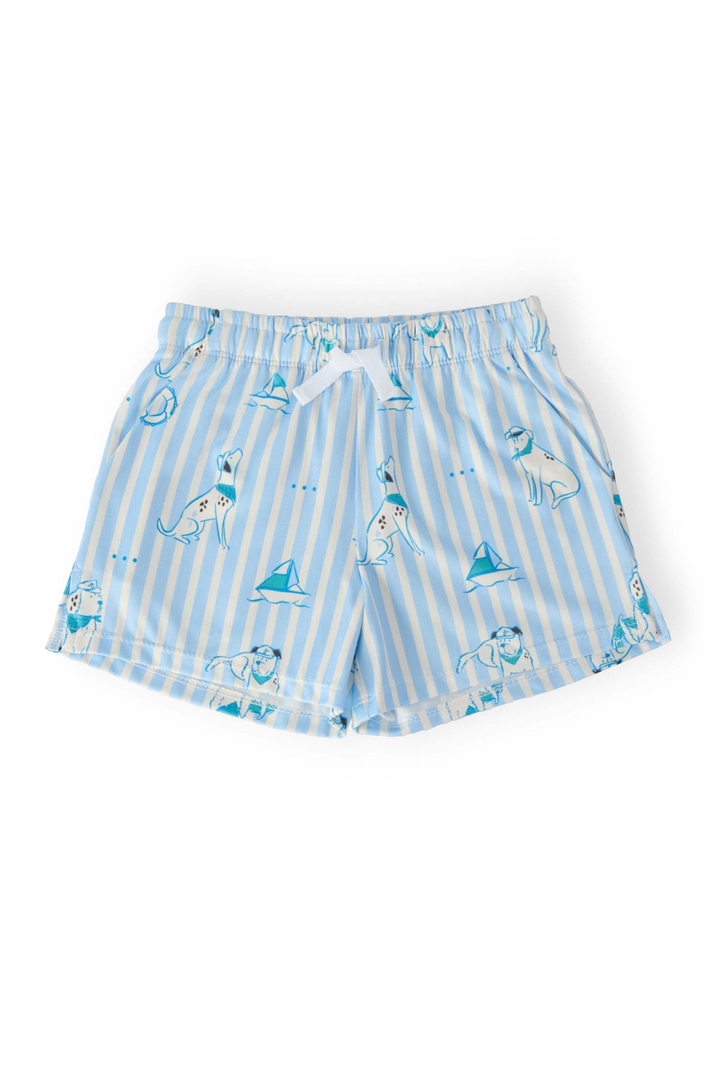 Boys Seaside Pup Play Shorts front view