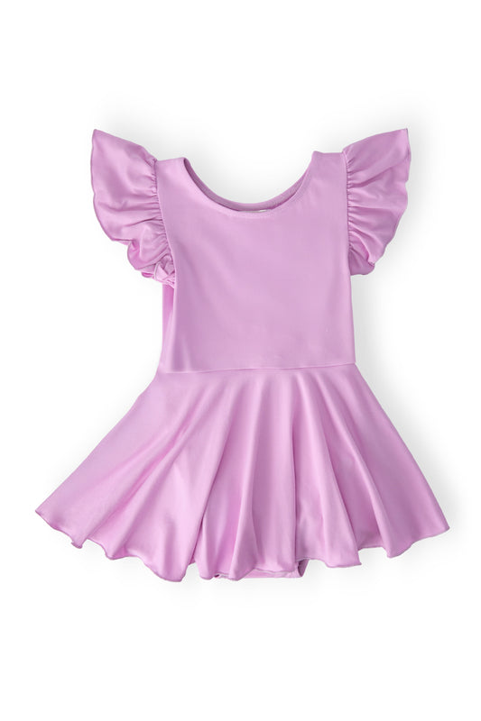 Bright Lilac S/S Twirl Leotard