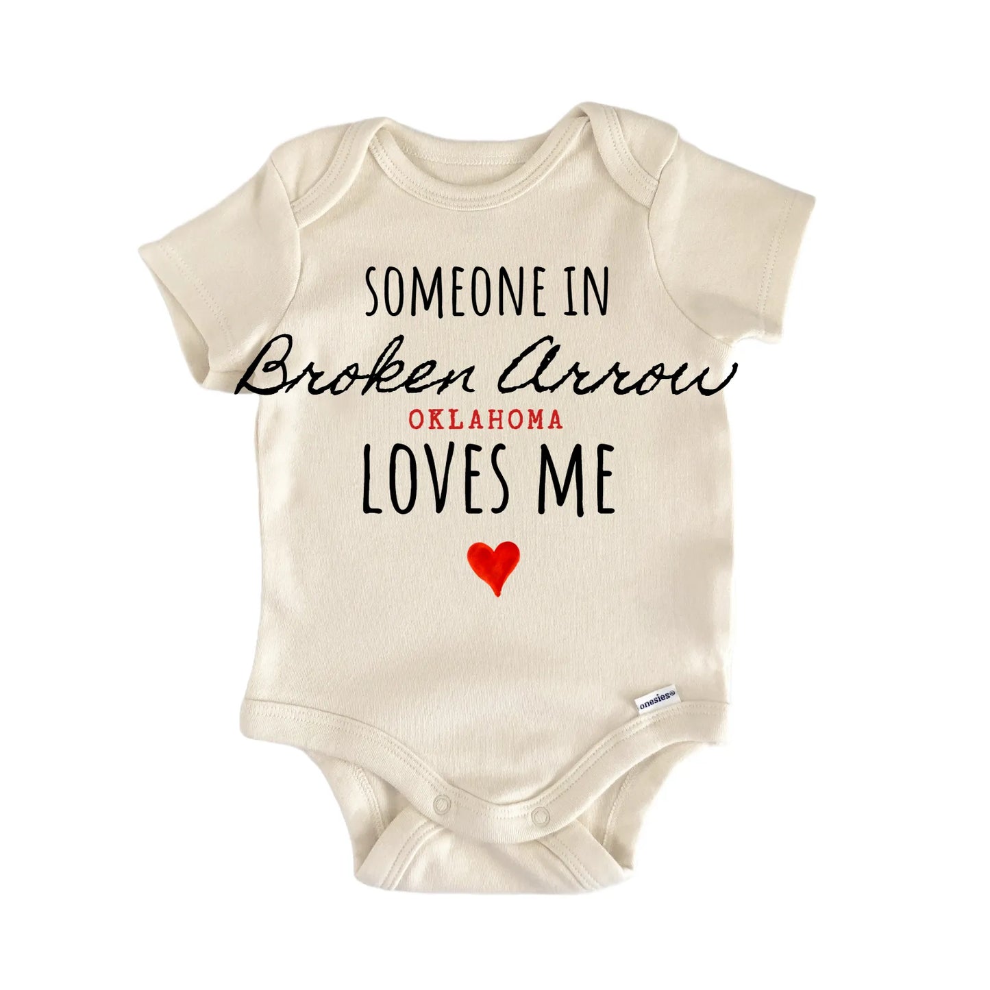 Broken Arrow Oklahoma Baby Gift Baby Bodysuit
