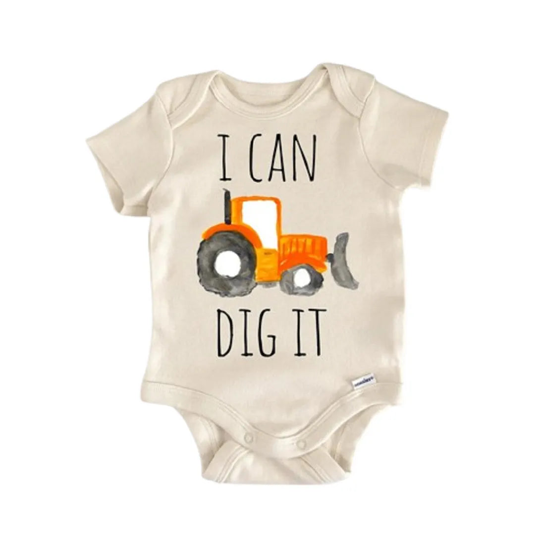 Bulldozer Excavator Newborn Baby Onesie® Onesie®
