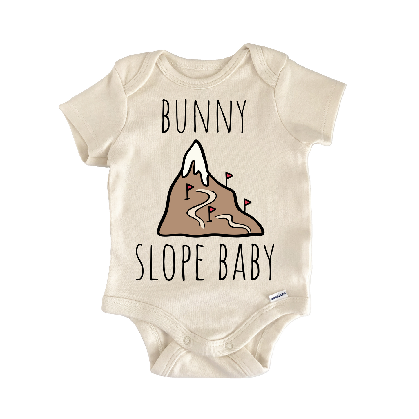 Bunny Snowboarding Skiing Newborn Baby Onesie® Onesie®