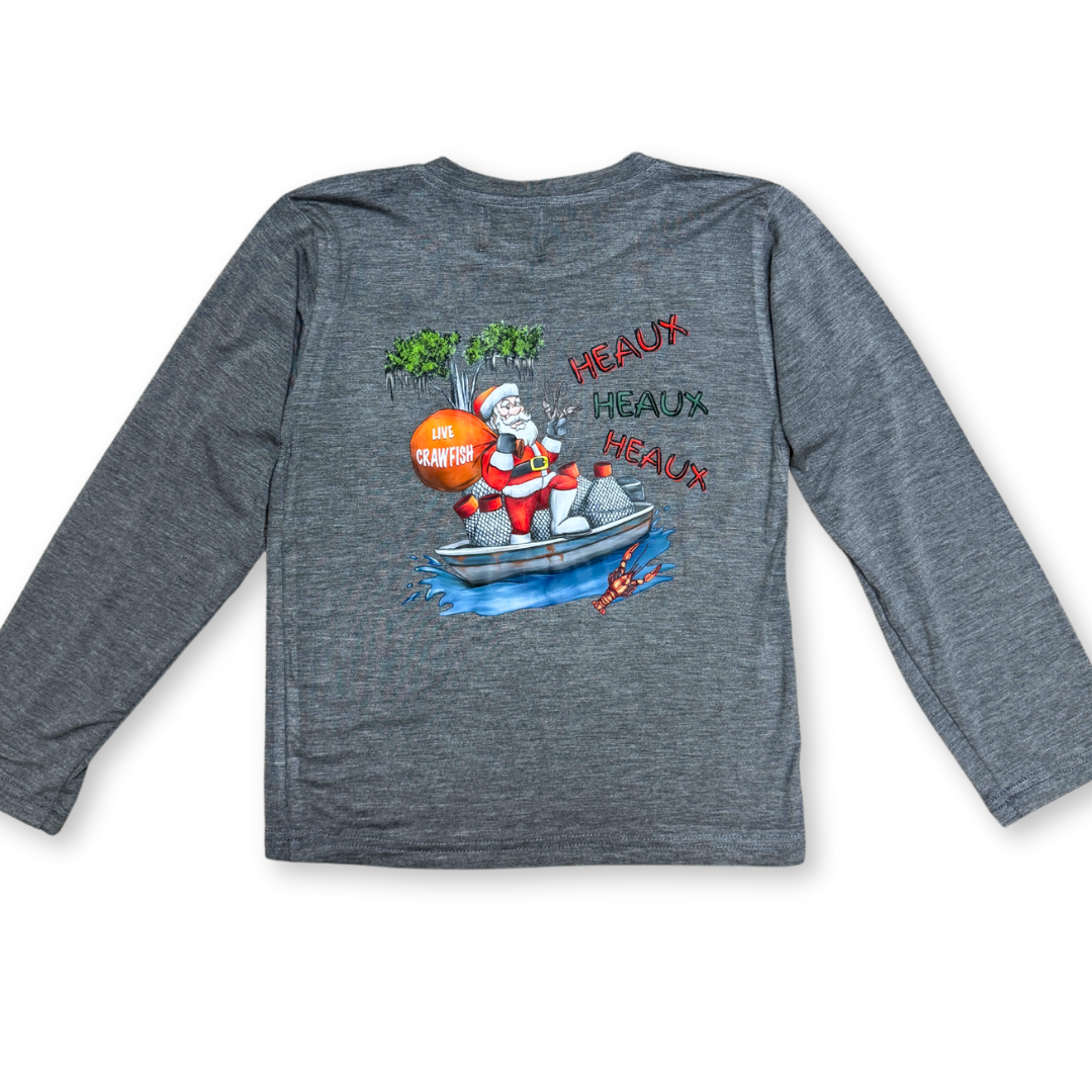 Cajun Santa Long Sleeve Kid Modal Shirt