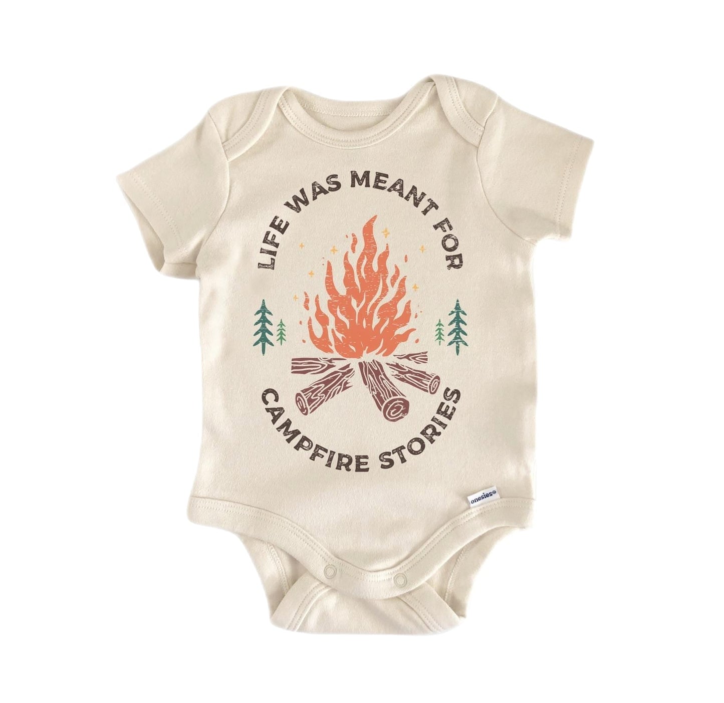 Campfire Camping Camp Newborn Baby Onesie® Onesie®