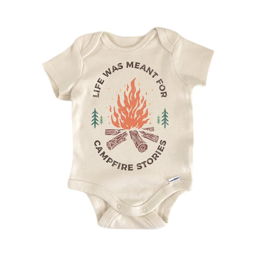 Campfire Camping Camp Newborn Baby Onesie®