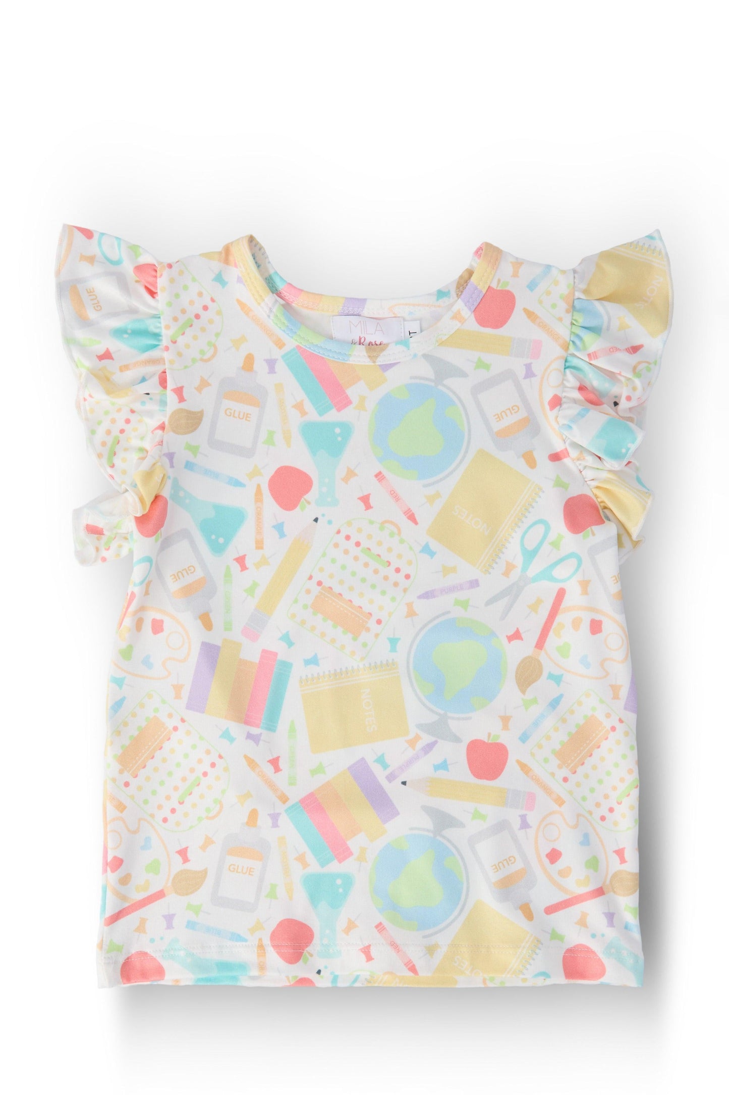 Campus Cutie S/S Ruffle Tee
