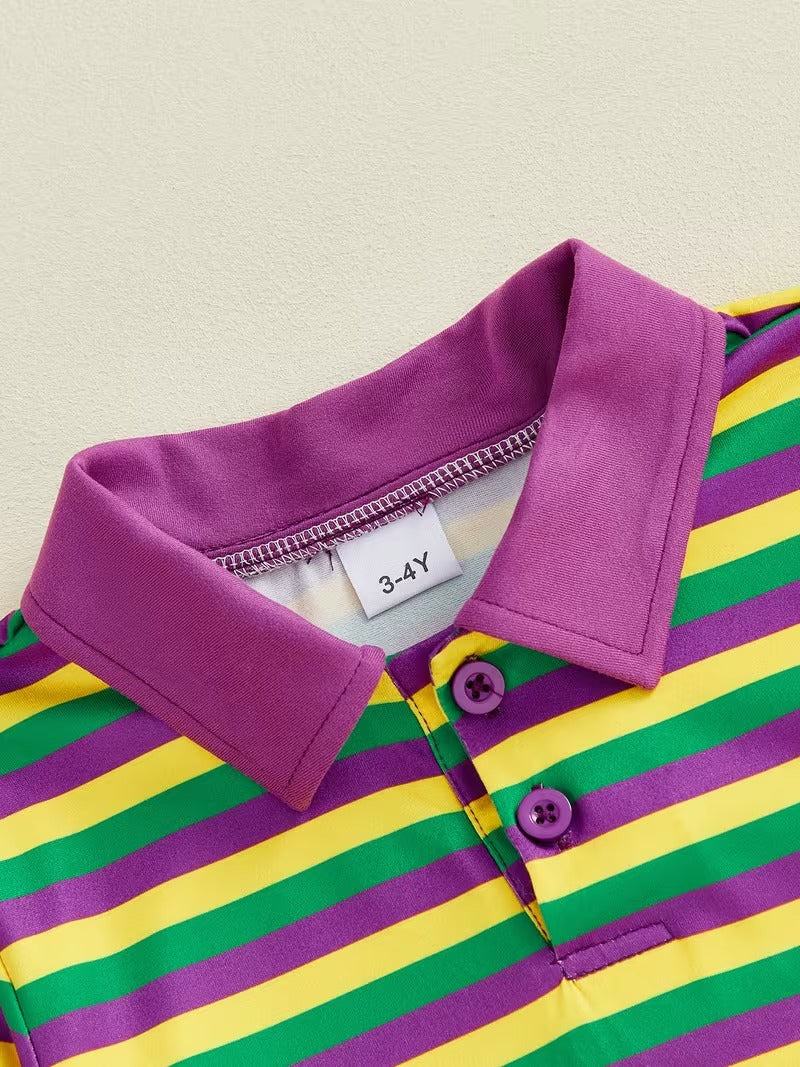 Mardi Gras carnival casual pullover styling detail