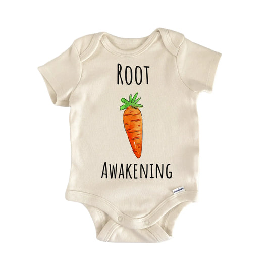 Carrot Vegetable Vegan Root Newborn Gift Baby Bodysuit