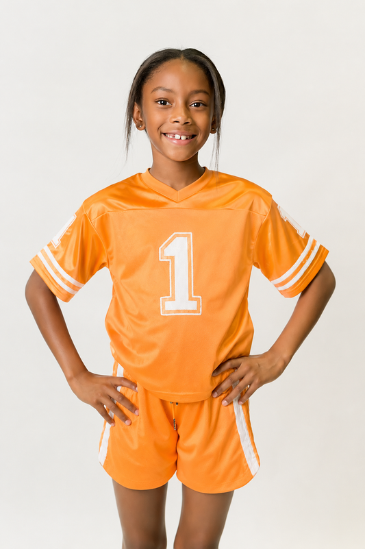 Orange Football Jersey