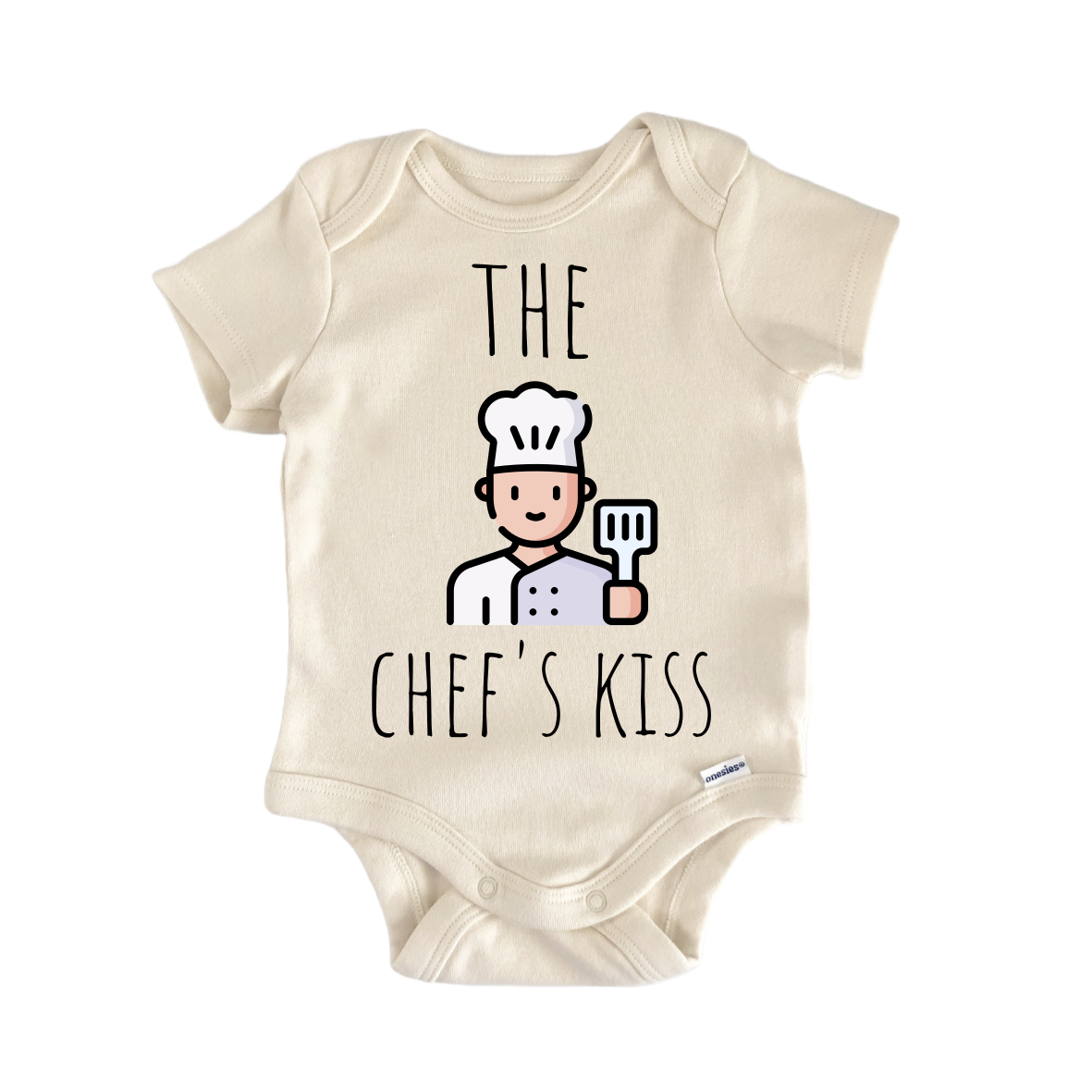 Chef Cooking Kiss Newborn Baby Onesie® Onesie®