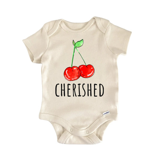Cherry Cherished Fruit Baby Gift Baby Bodysuit