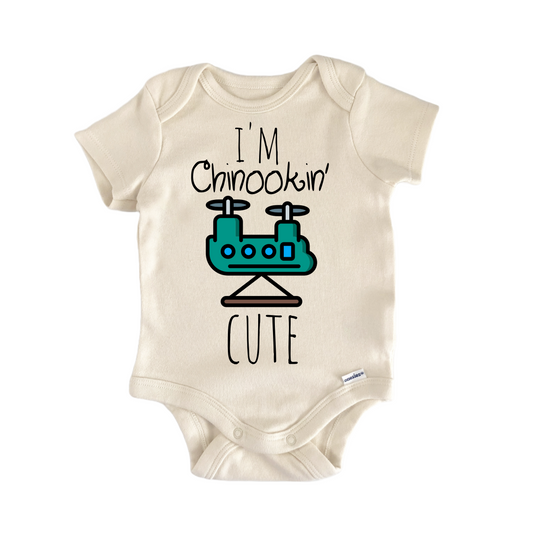 Chinook Helicopter Newborn Baby Onesie® Onesie®