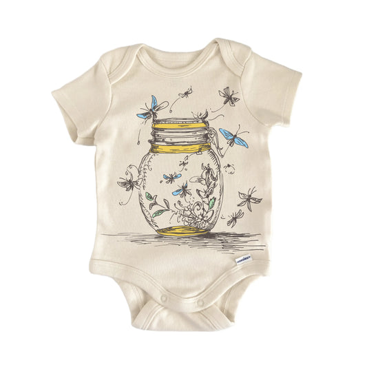 Cottagecore Fireflies Newborn Baby Onesie®