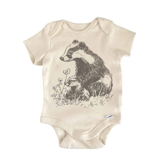 Cottagecore Honey Badger Newborn Baby Onesie®