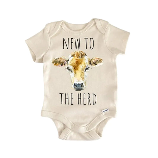 Cow Bull Animal Farm Newborn Baby Onesie®