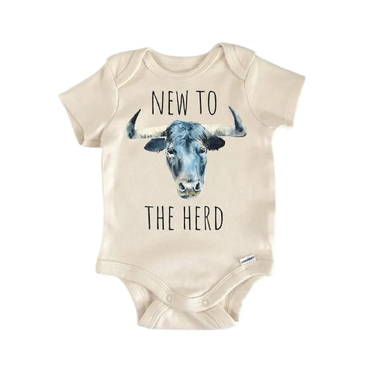 Cow Bull Farm Herd Newborn Baby Onesie®