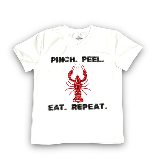 Crawfish Sequin Kids Shirt