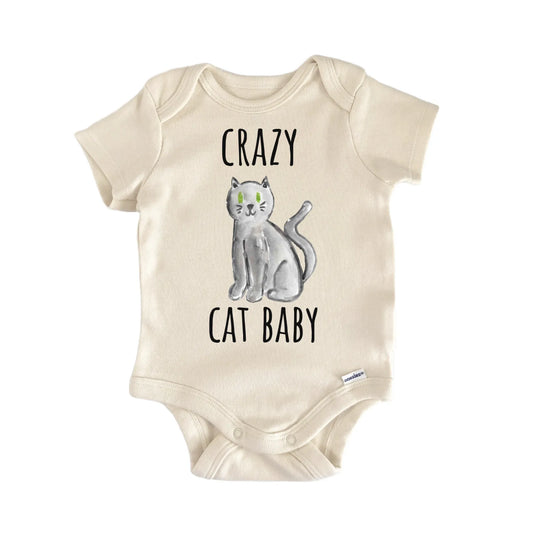 Crazy Cat Baby Pet Baby Gift Baby Bodysuit