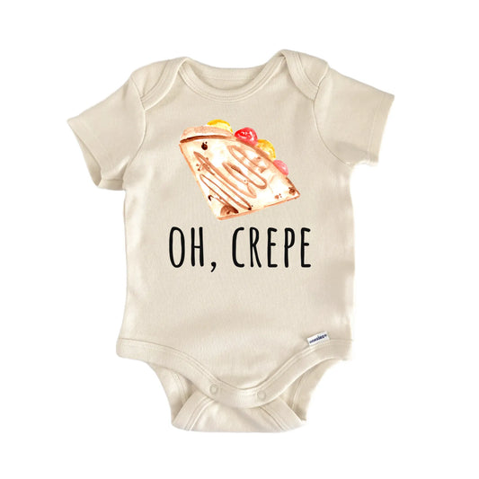Crepe Breakfast Pastry Foodie Brunch Infant Gift Baby Bodysuit
