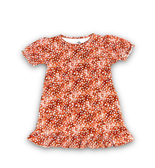 Deer Print Bamboo Play Dress