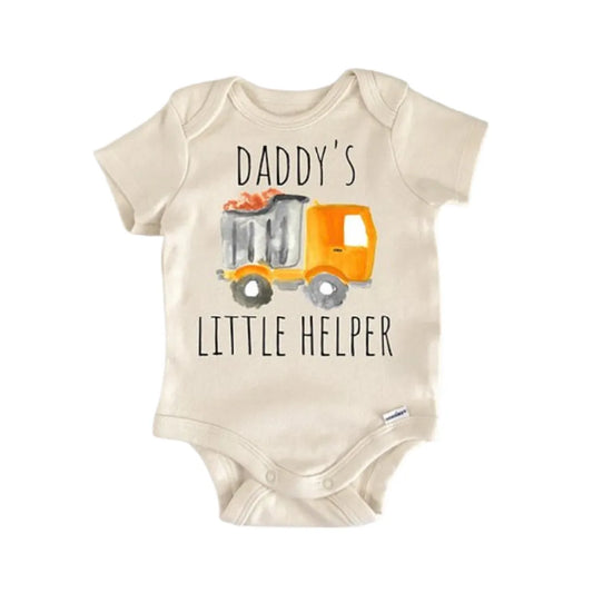 Dump Truck Excavator Newborn Baby Onesie®