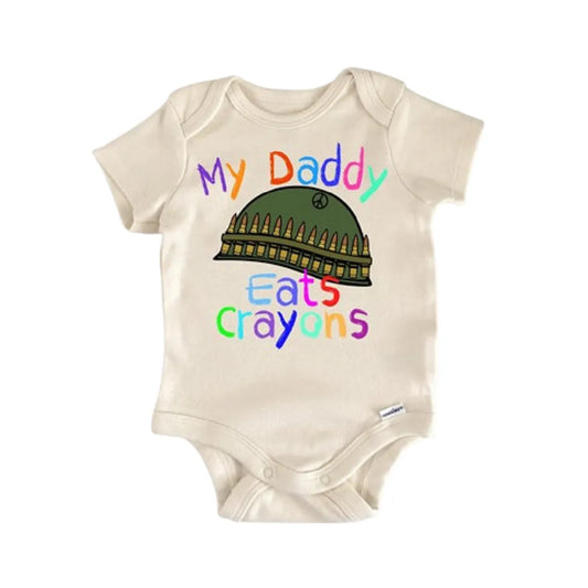Eat Crayons Military Newborn Baby Onesie®