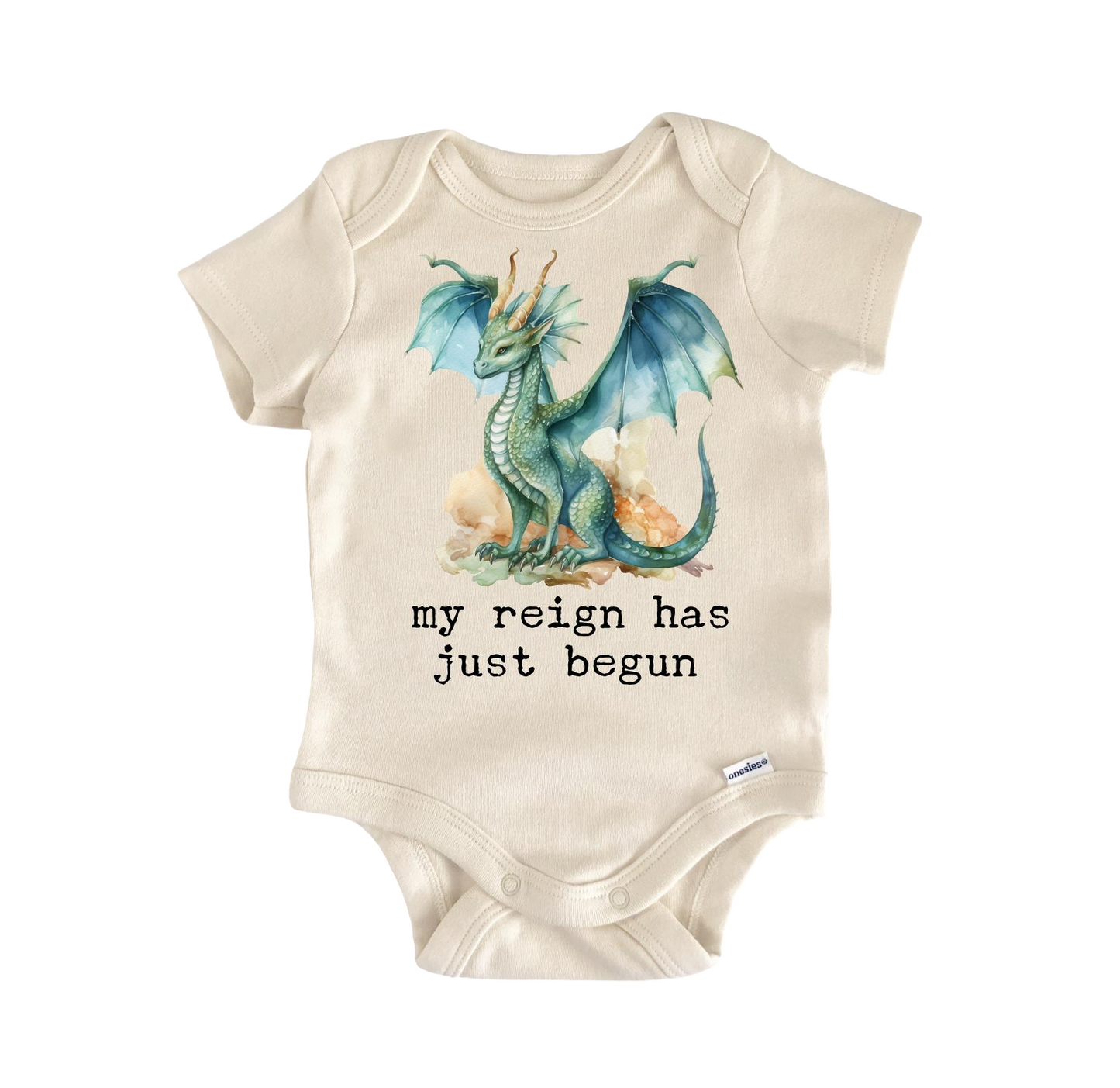 Emerald Dragon Reign Newborn Baby Onesie® Onesie®