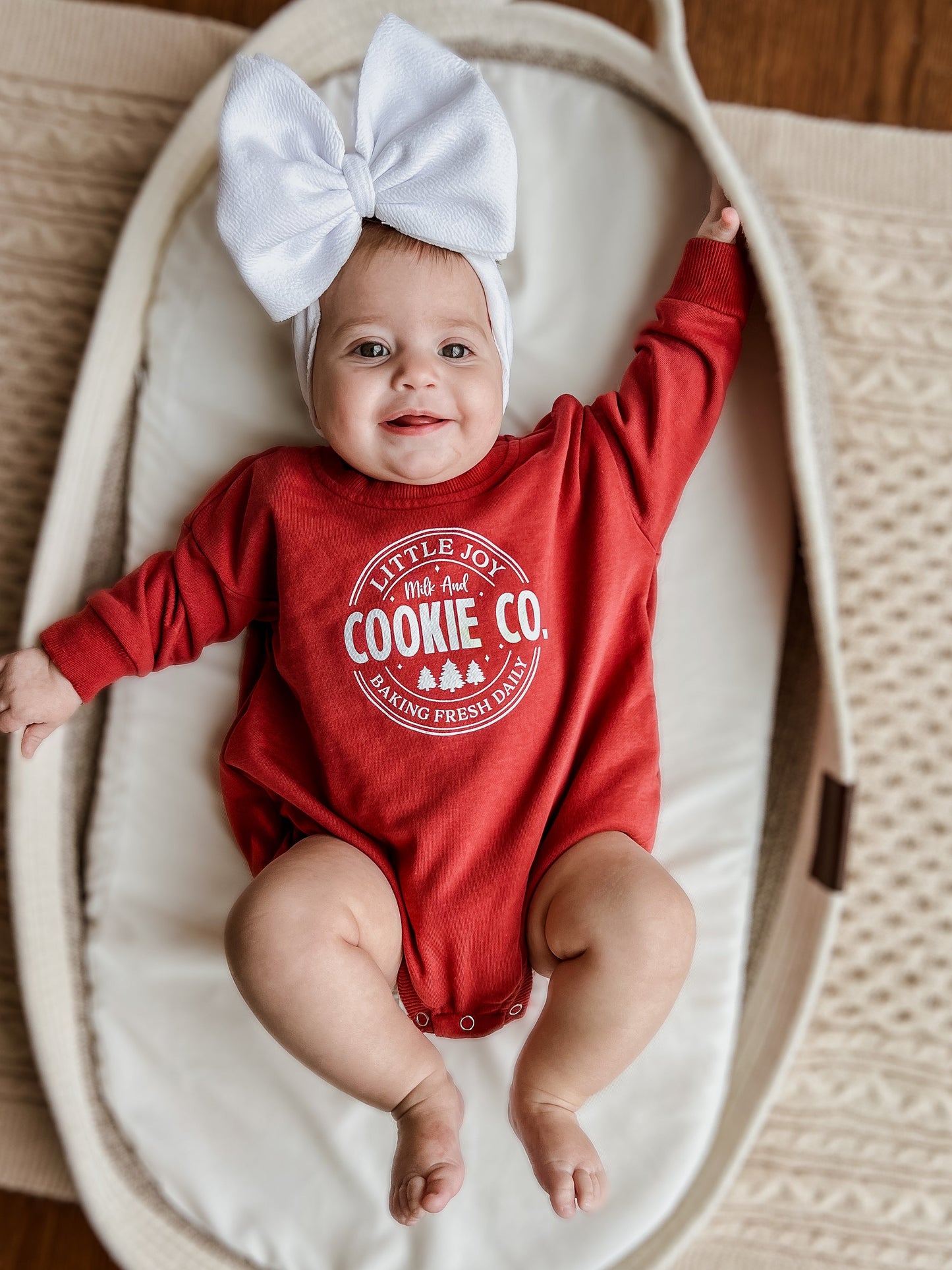 Little Joy Cookie Co. Christmas Sweatshirt Romper