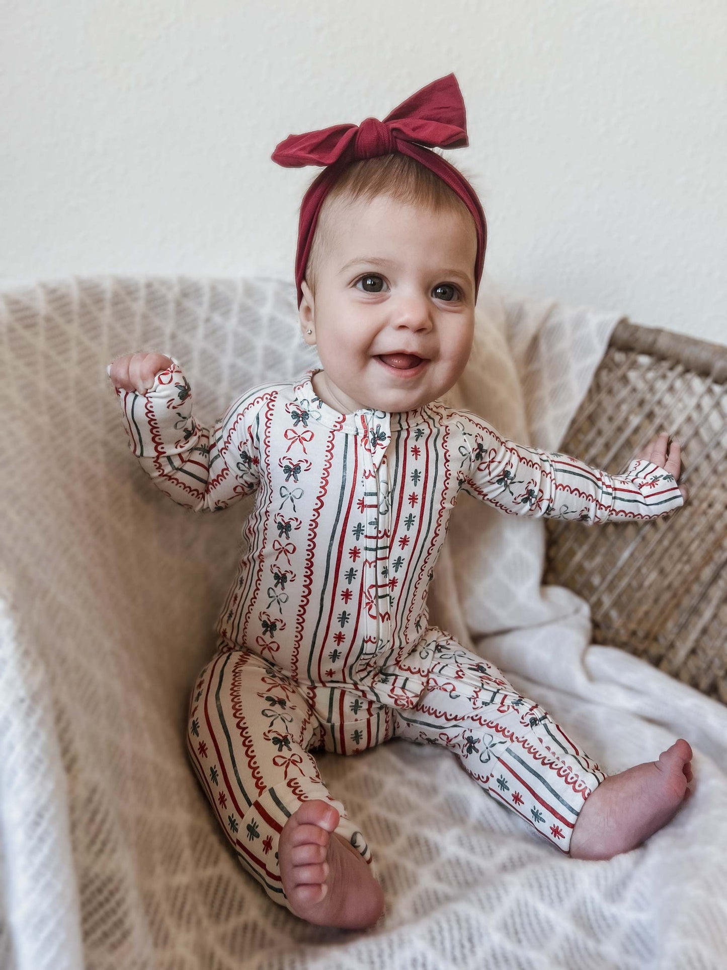 Candy Cane Lane Bamboo Christmas Pajamas - Zippy