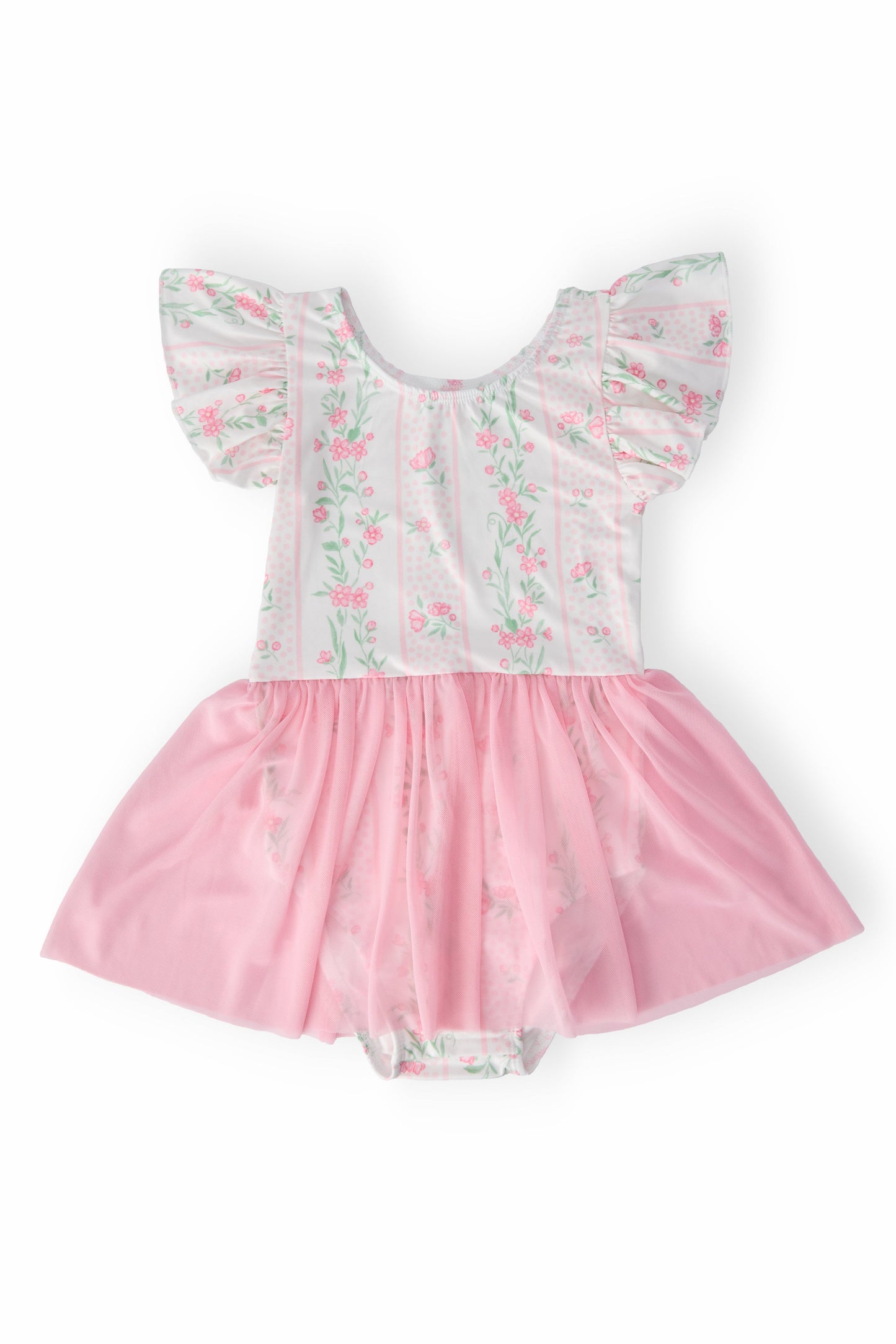 Fancy Florals S/S Twirl Leotard