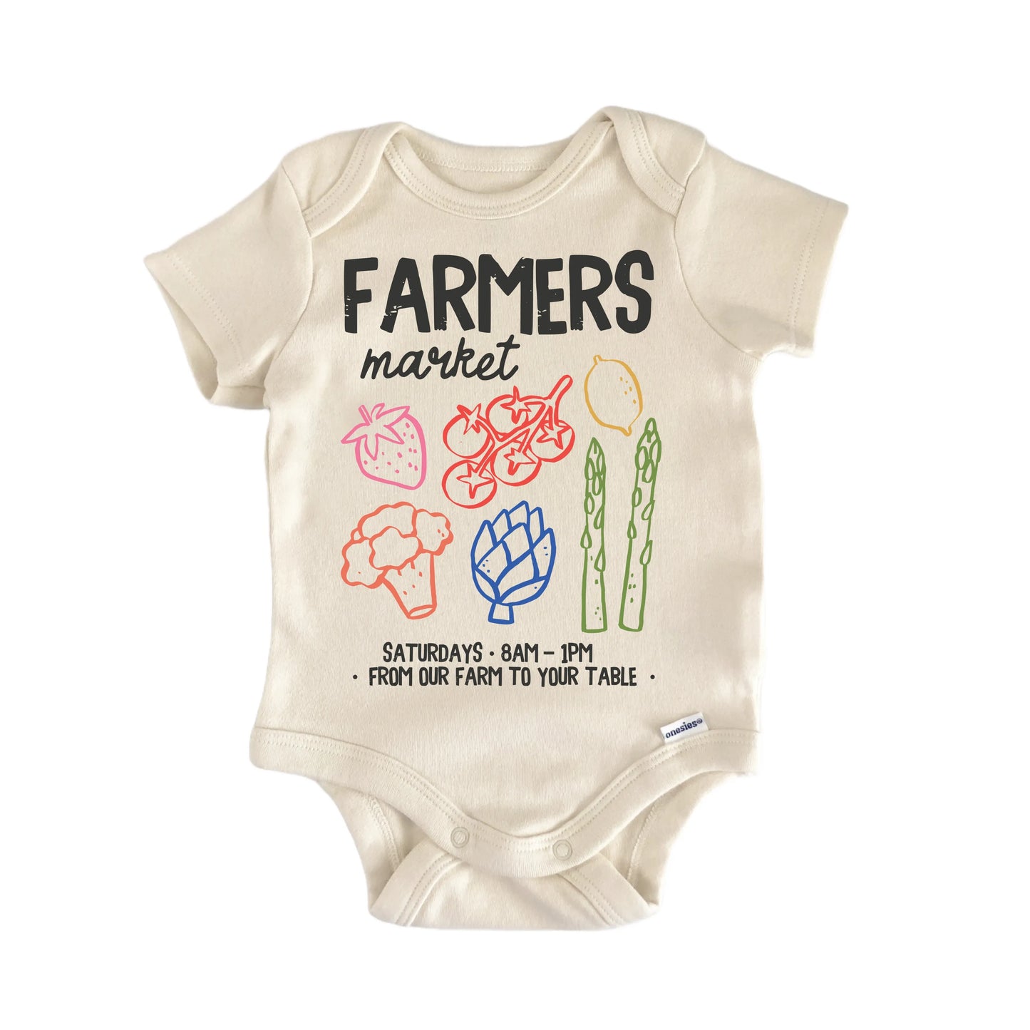 Farmers Market Vegetable Newborn Baby Onesie® Onesie®