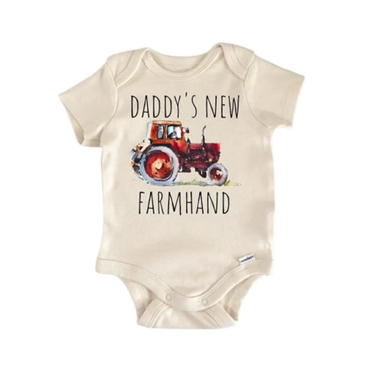 Farmhand Farmer Tractor Newborn Baby Onesie®
