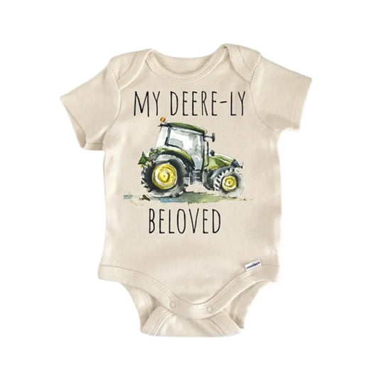 Farmhand Farmer Tractor Newborn Baby Onesie®