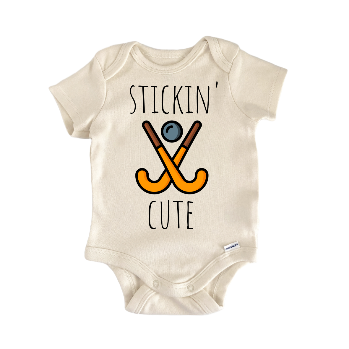 Field Hockey Stick Newborn Baby Onesie® Onesie®