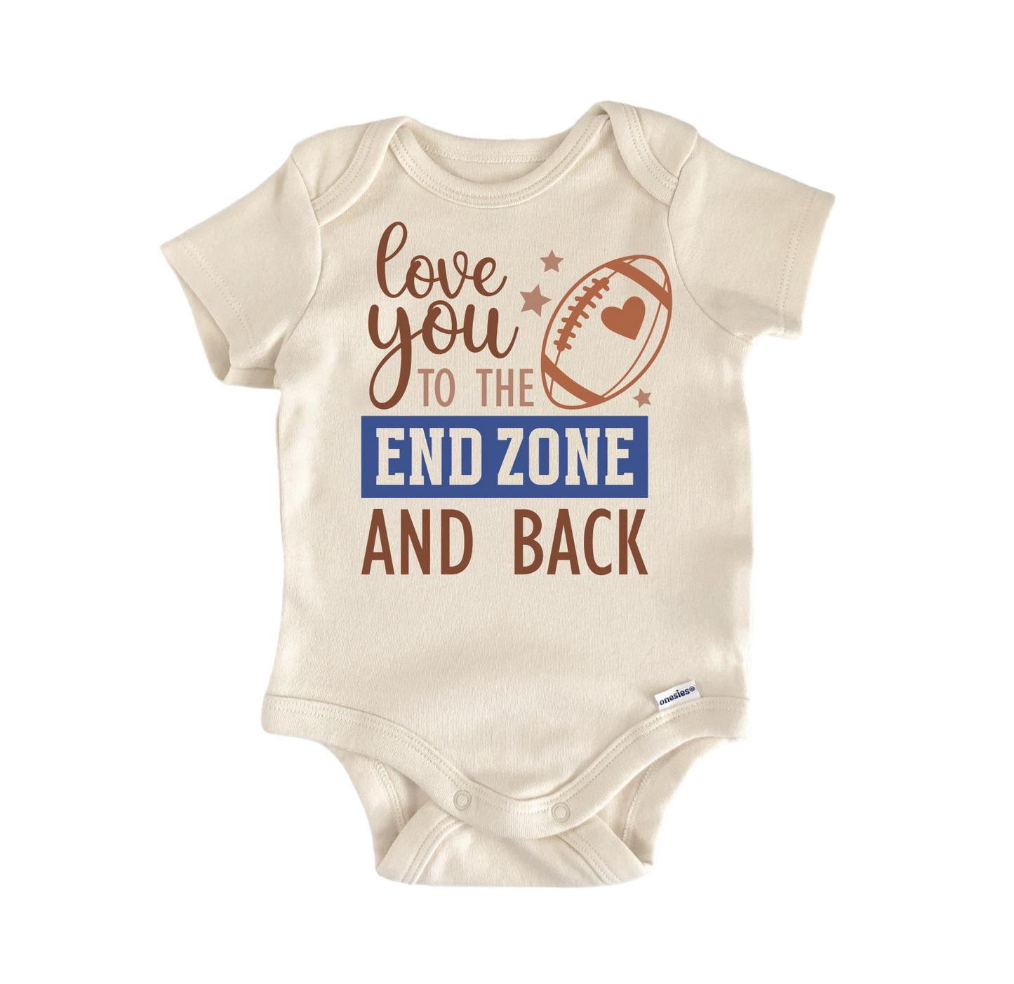 Football Endzone Newborn Baby Onesie® Onesie®