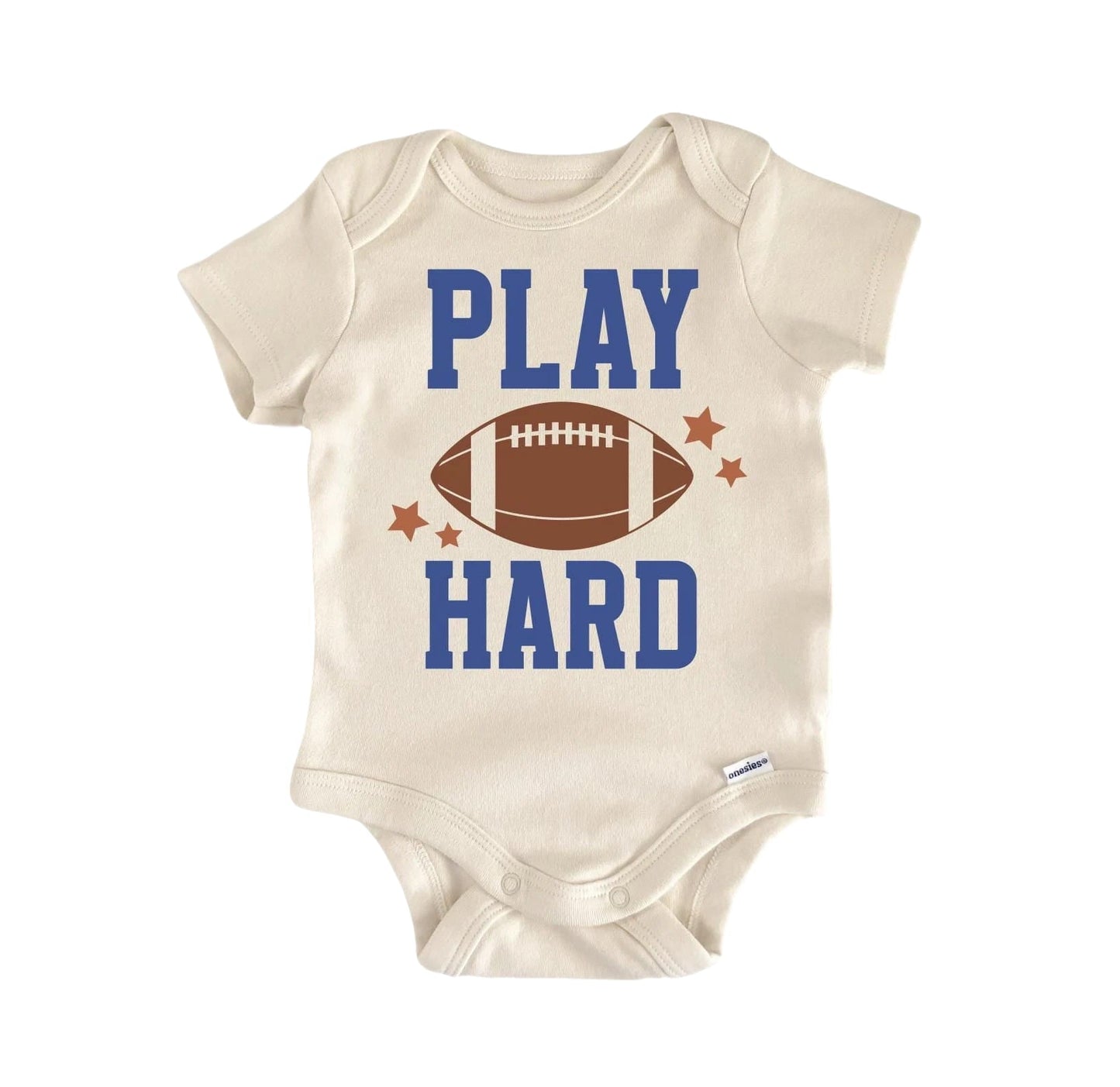 Football Play Hard Newborn Baby Onesie® Onesie®