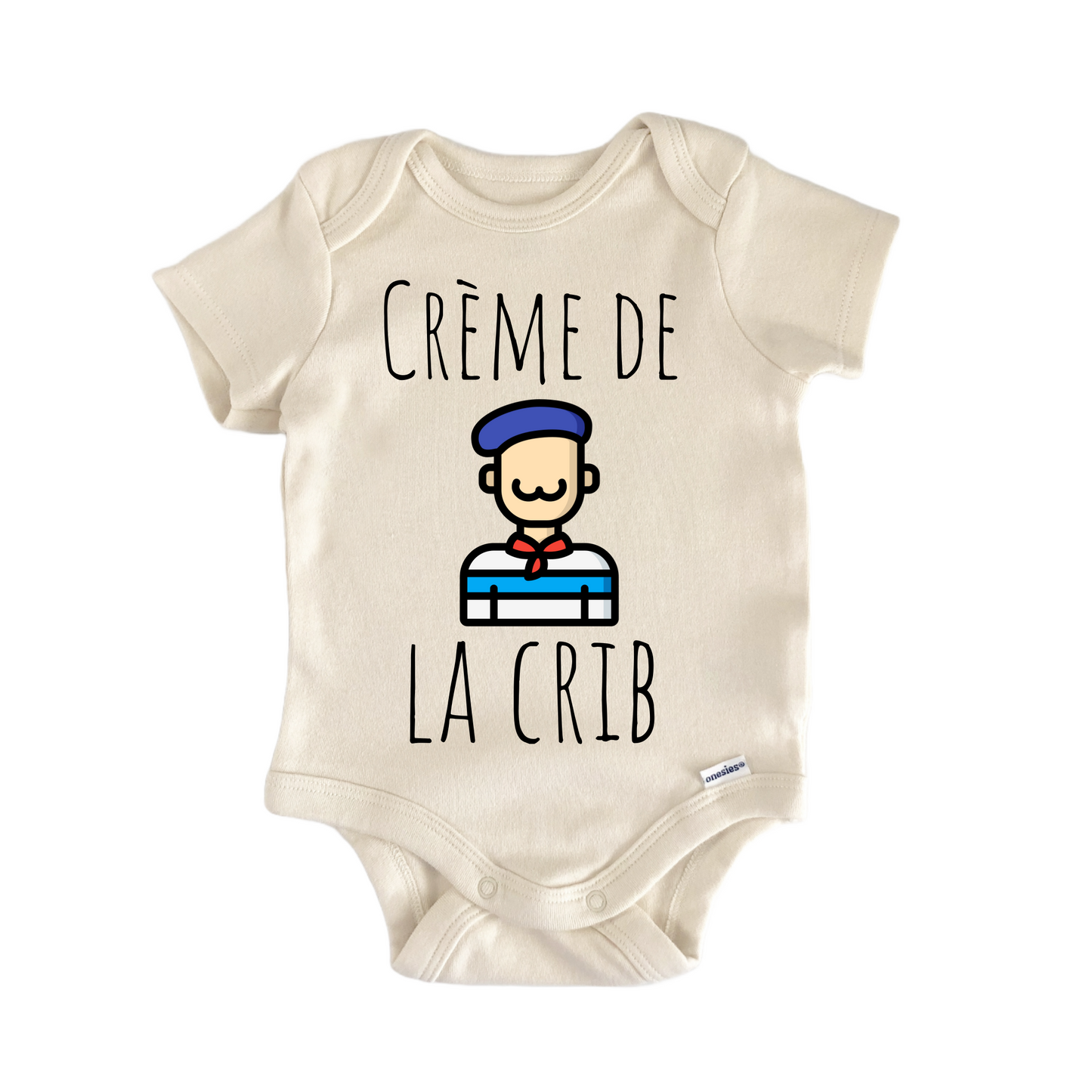 French France Creme Newborn Baby Onesie® Onesie®