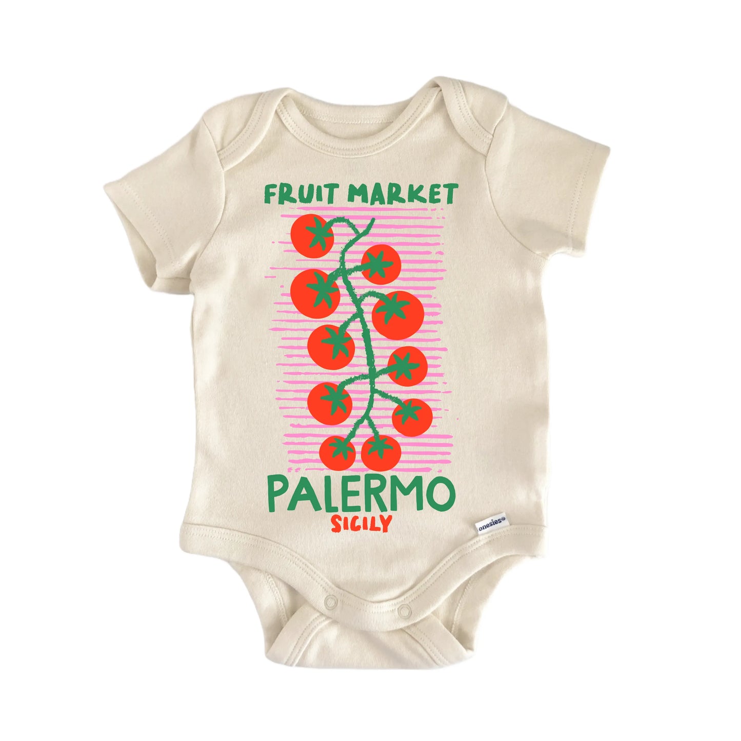Fruit Market Sicily Newborn Baby Onesie® Onesie®